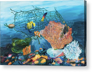 Caught in coral - Acrylic Print