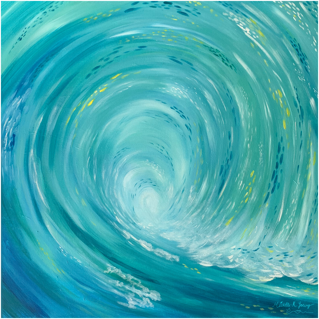 The Tube Wave Professional Art Print