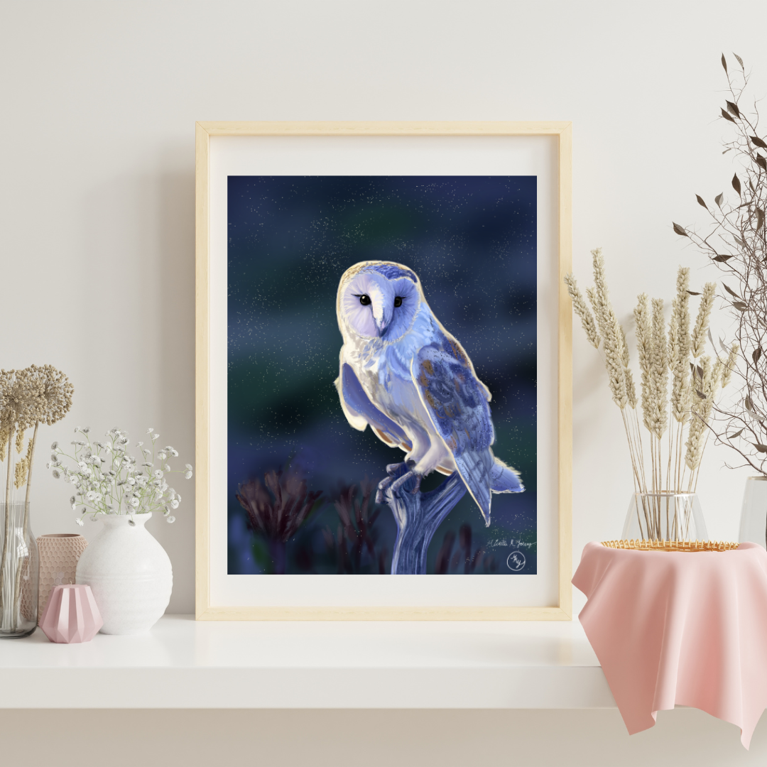 Morning Owl Art Print