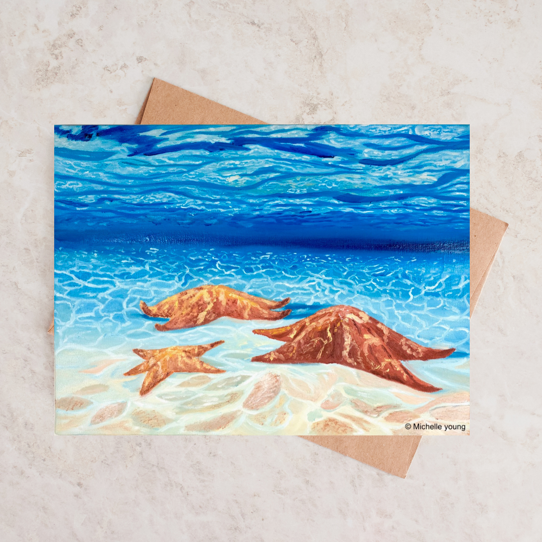 Starfish painting Canvas Wraps