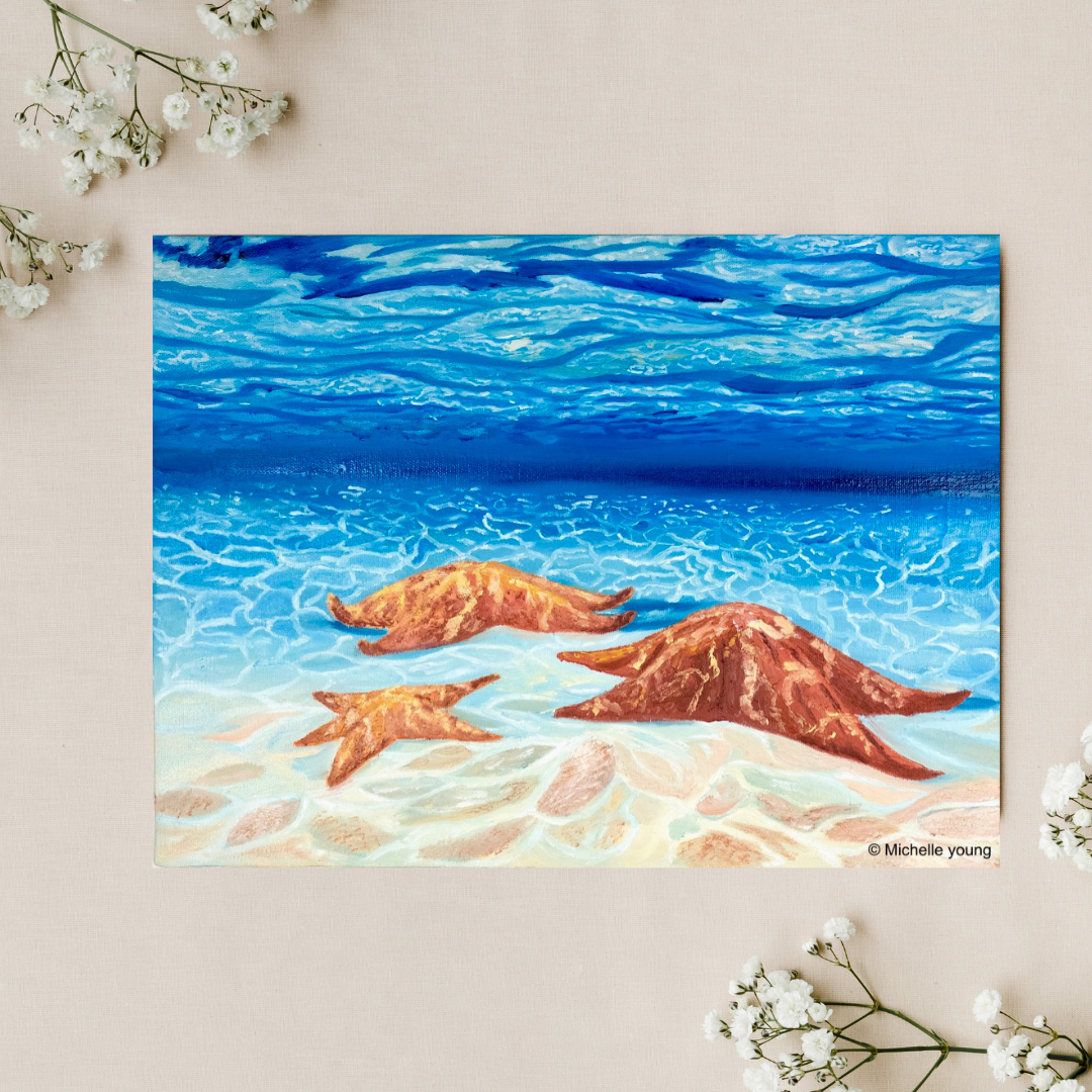 Starfish painting Canvas Wraps