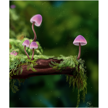 Load image into Gallery viewer, Pink Cap Mushrooms Art Print
