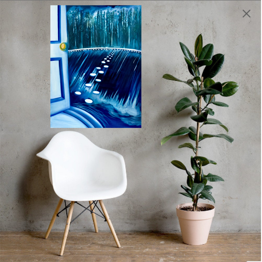 Secret Door original oil painting