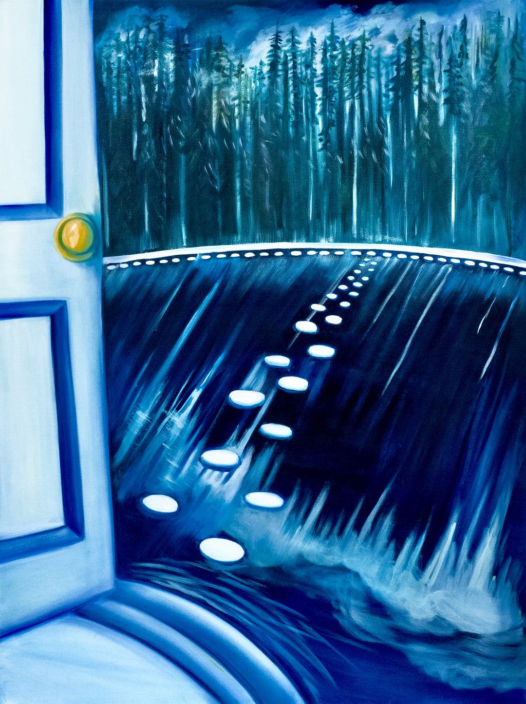 Secret Door original oil painting