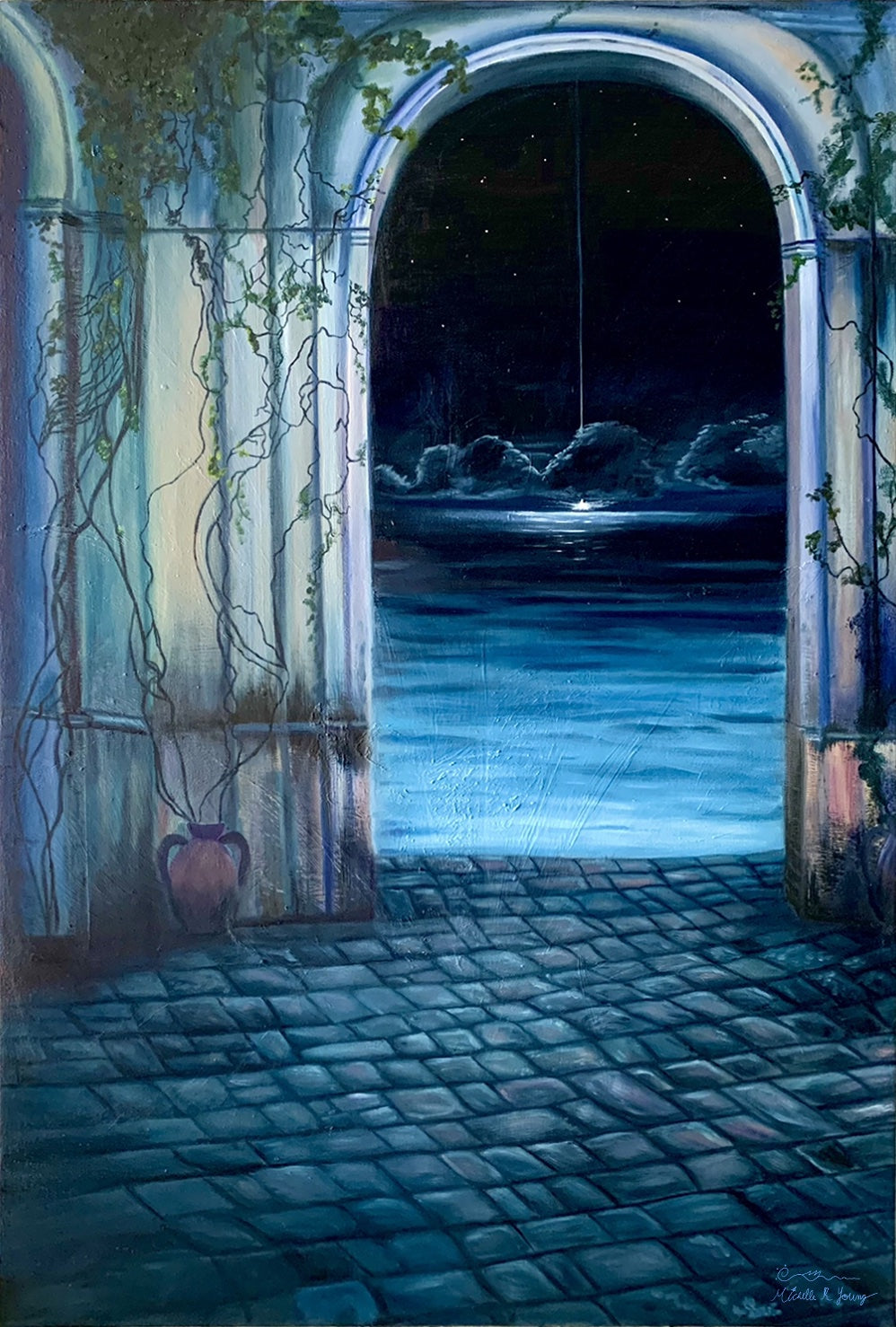 Guiding star original Canvas art