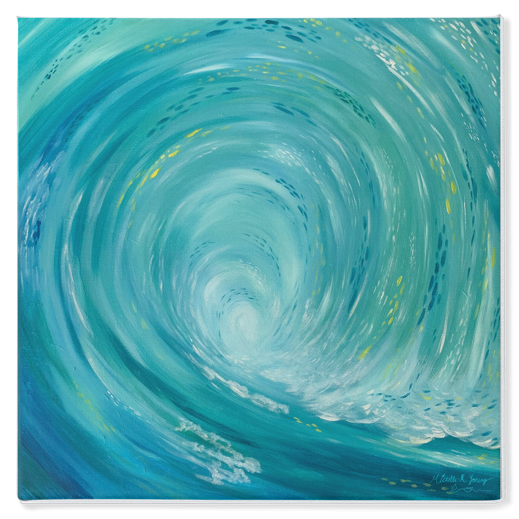 The Tube Wave Canvas Wraps