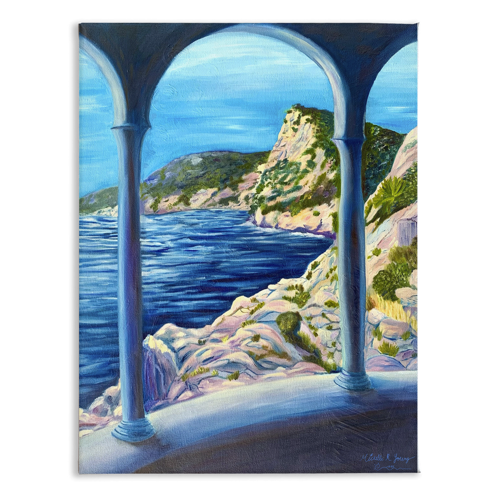 A Balcony View Canvas Wraps