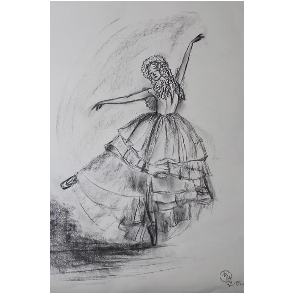 Ballerina Sketch Professional Prints