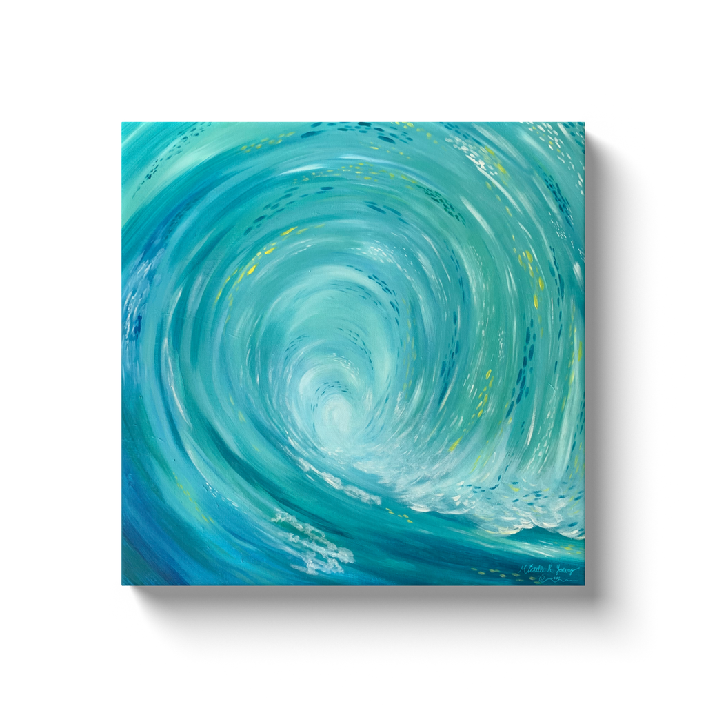 The Tube Wave Canvas Wraps