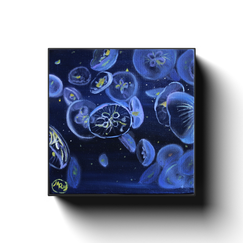 Moon Jellies Canvas Wraps