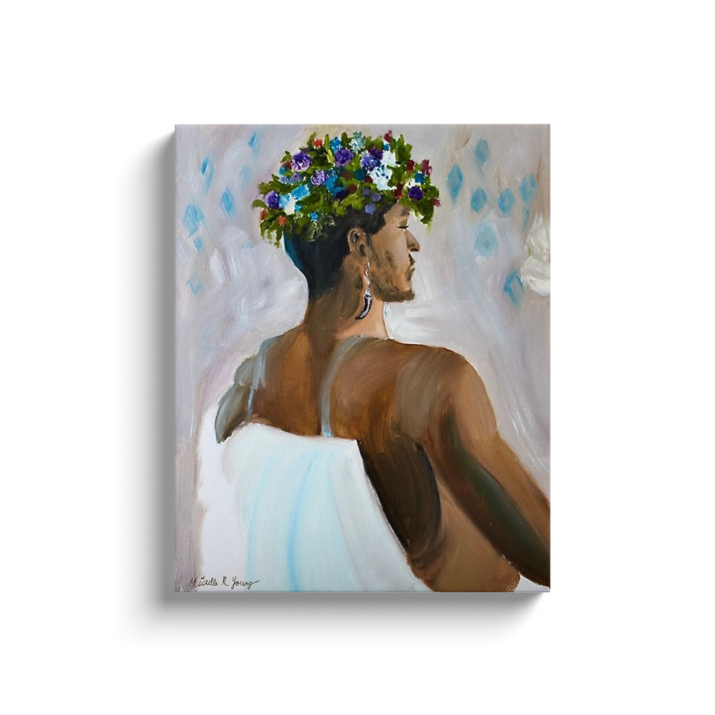 Flower King Canvas Wraps