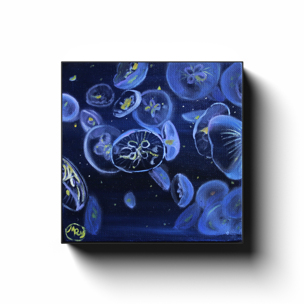 Moon Jellies Canvas Wraps