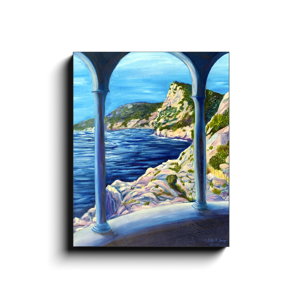 A Balcony View Canvas Wraps