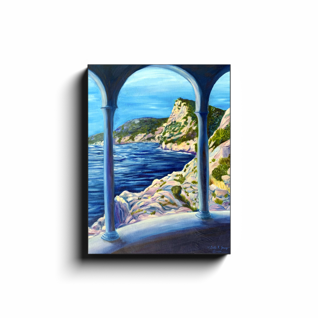 A Balcony View Canvas Wraps