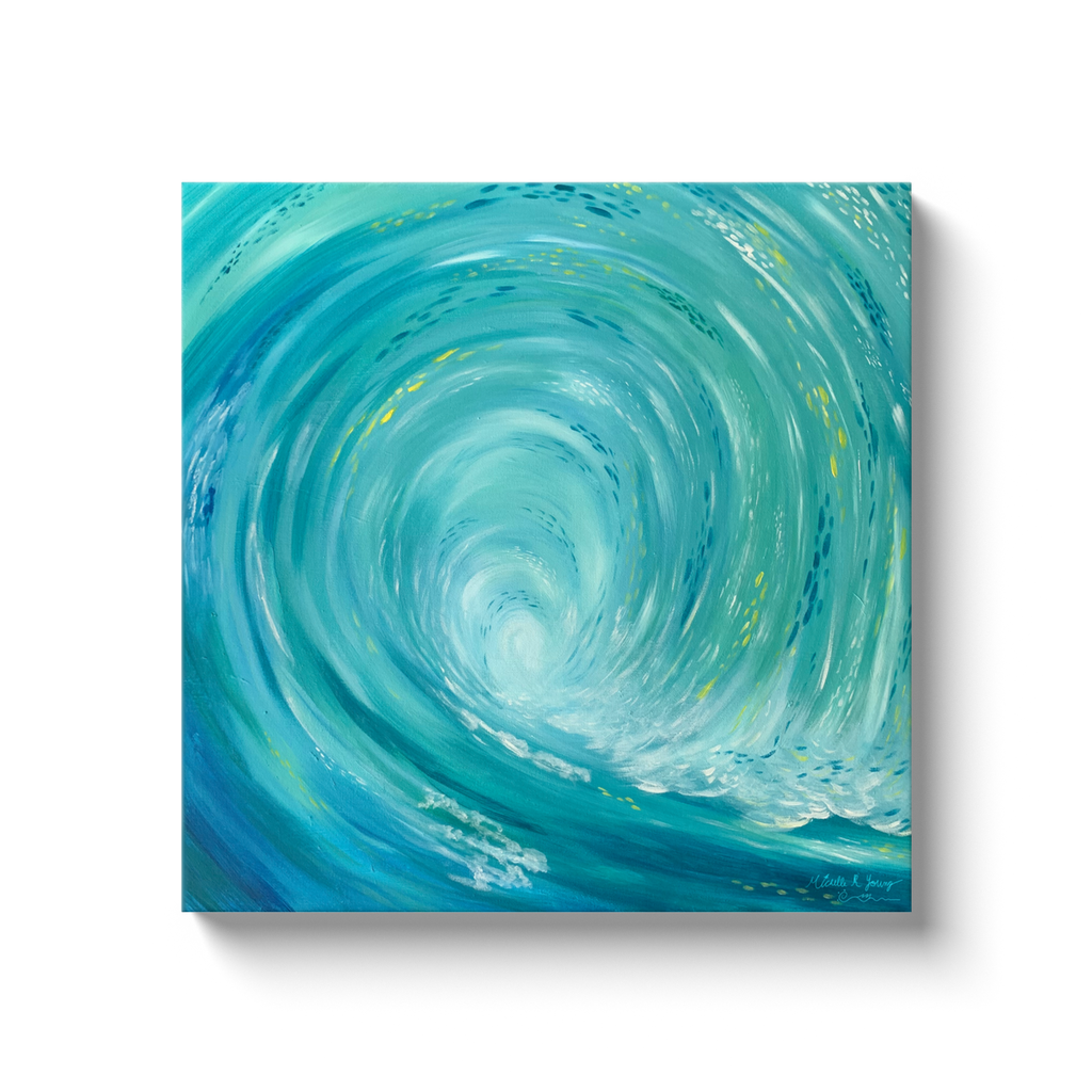 The Tube Wave Canvas Wraps