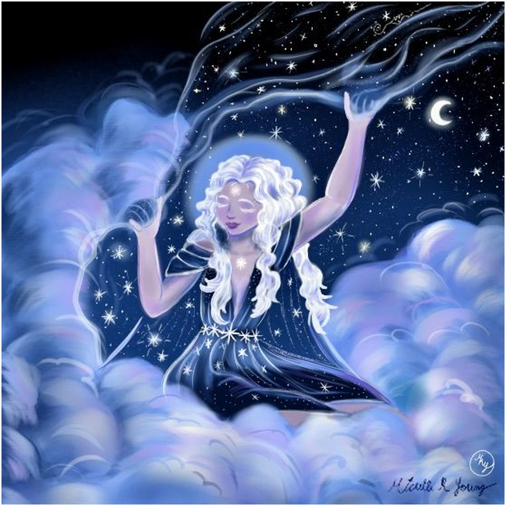 Astrea the Star Maiden Art Print