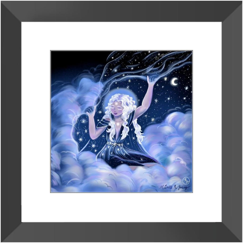 Astrea the Star Maiden Framed Art Prints