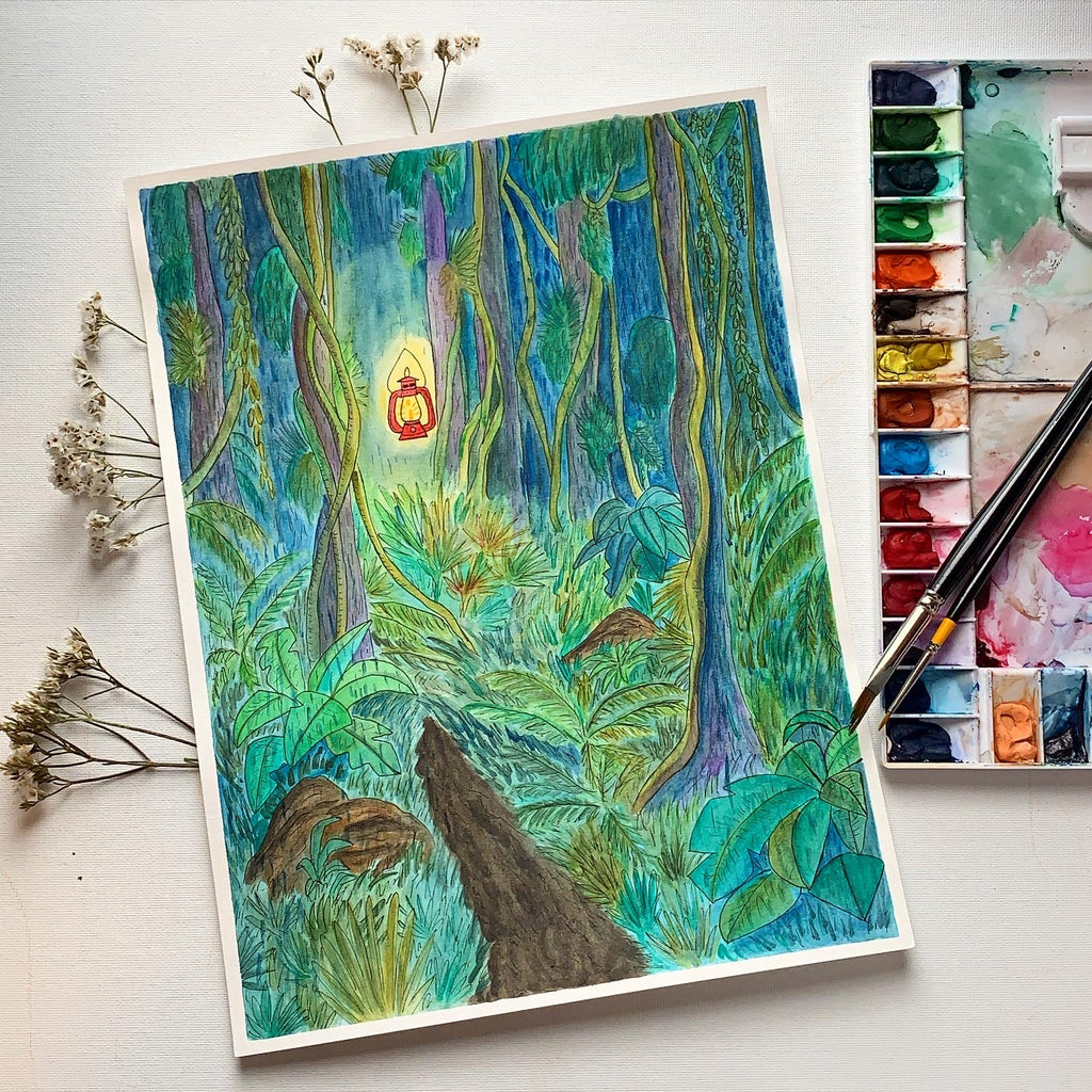 watercolor illustration, children's book illustration, watercolor art.