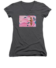 Load image into Gallery viewer, Breast Cancer Warrior - Women&#39;s V-Neck

