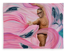 Load image into Gallery viewer, Breast Cancer Warrior - Blanket
