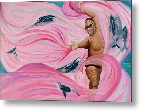 Breast Cancer Warrior - Metal Print