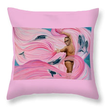 Load image into Gallery viewer, Breast Cancer Warrior - Throw Pillow
