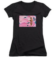 Load image into Gallery viewer, Breast Cancer Warrior - Women&#39;s V-Neck
