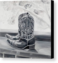 Load image into Gallery viewer, BW boots - Canvas Print
