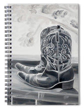 Load image into Gallery viewer, BW boots - Spiral Notebook
