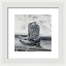 Load image into Gallery viewer, BW boots - Framed Print

