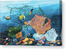 Load image into Gallery viewer, Caught in coral - Canvas Print
