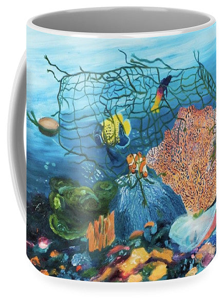 Caught in coral - Mug