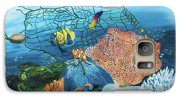 Caught in coral - Phone Case