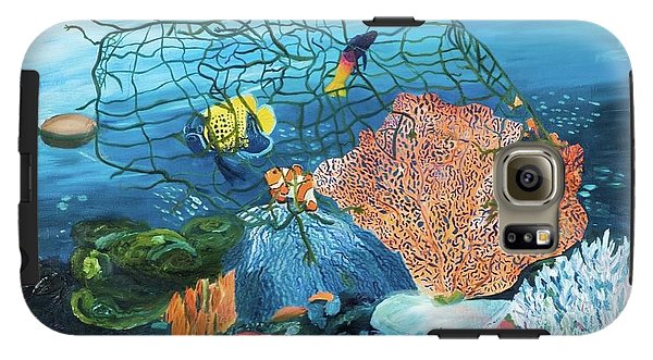 Caught in coral - Phone Case