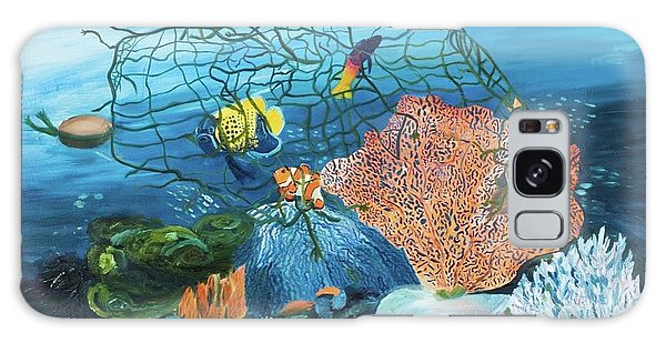 Caught in coral - Phone Case