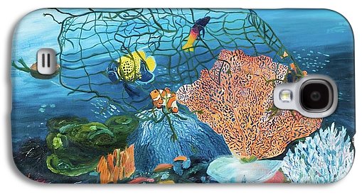 Caught in coral - Phone Case