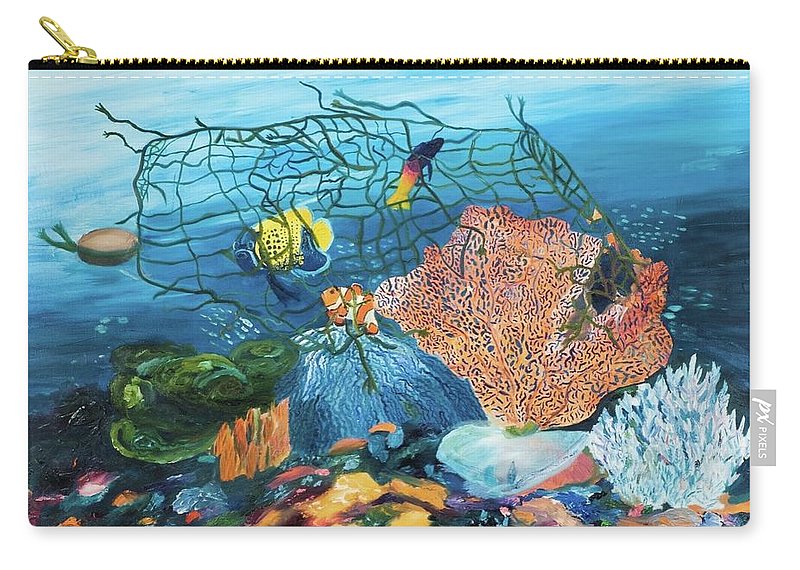 Caught in coral - Carry-All Pouch