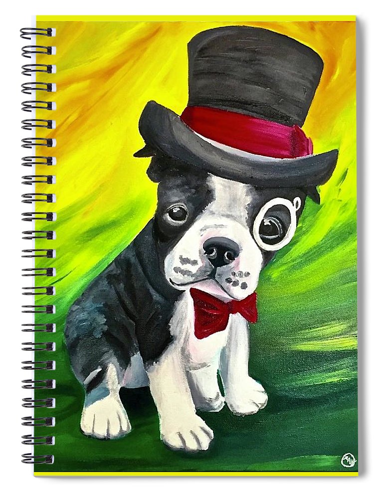 Dapper Dog - Spiral Notebook
