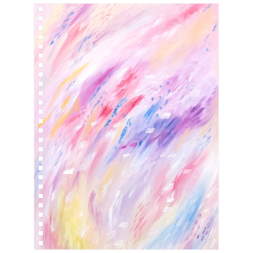 Notebooks, abstract ntebook, art notebook, colorful notebook, abstract journal, ruled journal, pink notebook, abstract art, notebook,