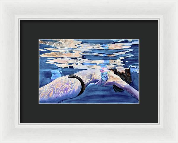 Floating Away  - Framed Print