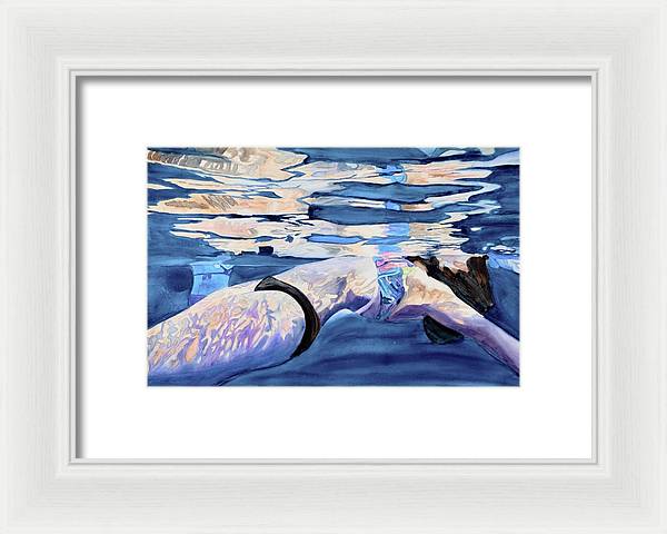 Floating Away  - Framed Print