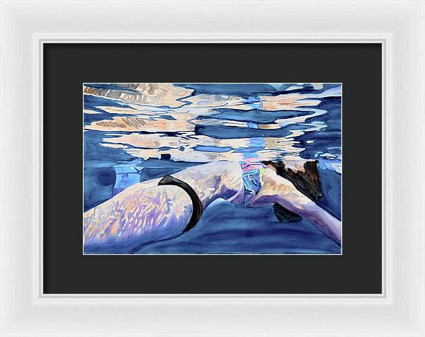 Floating Away  - Framed Print