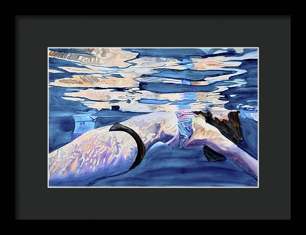 Floating Away  - Framed Print