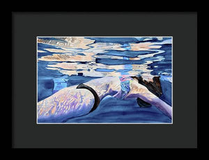 Floating Away  - Framed Print