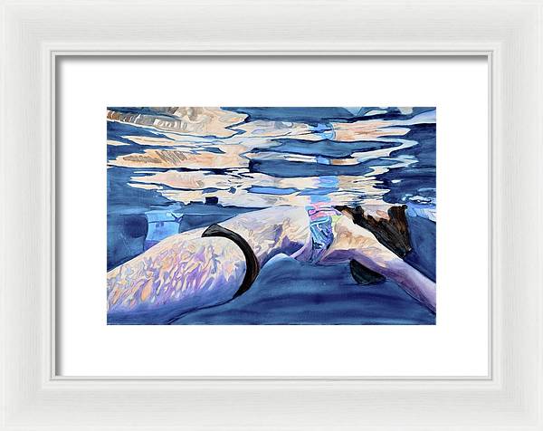 Floating Away  - Framed Print