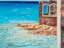 Load image into Gallery viewer, Window to the sea oil painting  SOLD
