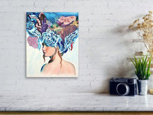 Load image into Gallery viewer, handmade, painting, portrait commission, Custom family oil portrait, Commission portrait, Children painting from photo Painted portrait
