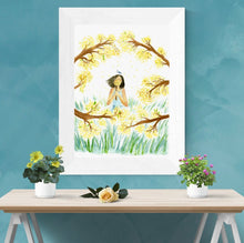 Load image into Gallery viewer, Golden Peace art print
