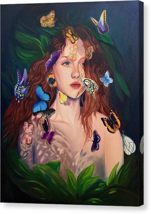 Le Papillion de sang d'or - Canvas Print