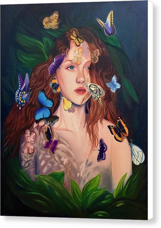 Le Papillion de sang d'or - Canvas Print